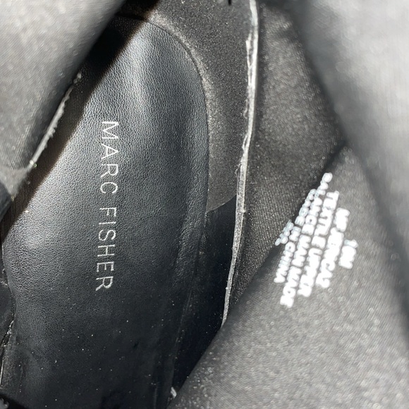 MARC FISHER Jerica Snakeskin Print Pointy Toe Ankle Boot Stretch Block Bootie 10 - Picture 8 of 10